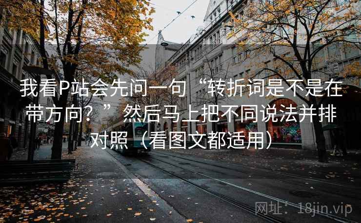 我看P站会先问一句“转折词是不是在带方向？”然后马上把不同说法并排对照（看图文都适用）